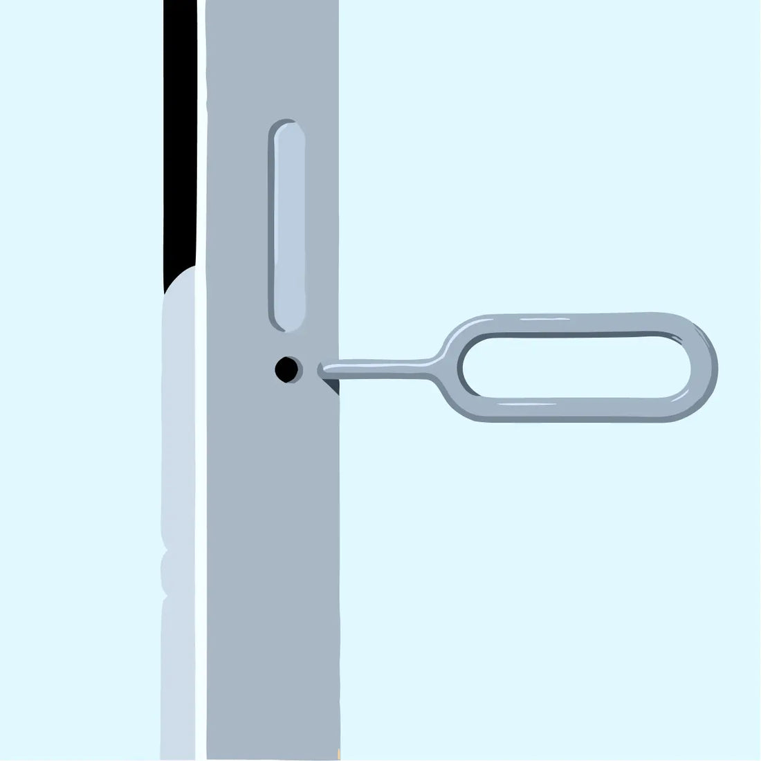 Eject the SIM card slot